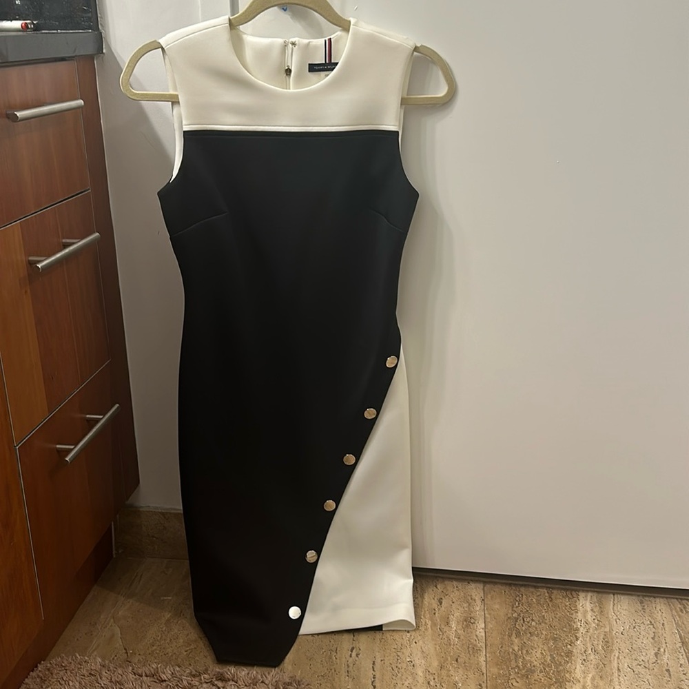 Tommy Hilfiger black and white dress